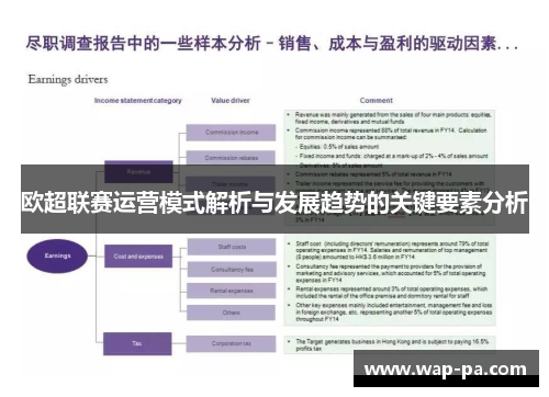 欧超联赛运营模式解析与发展趋势的关键要素分析 欧超联赛运营模式解析与发展趋势的关键要素分析