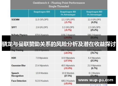 骁龙与曼联赞助关系的风险分析及潜在收益探讨